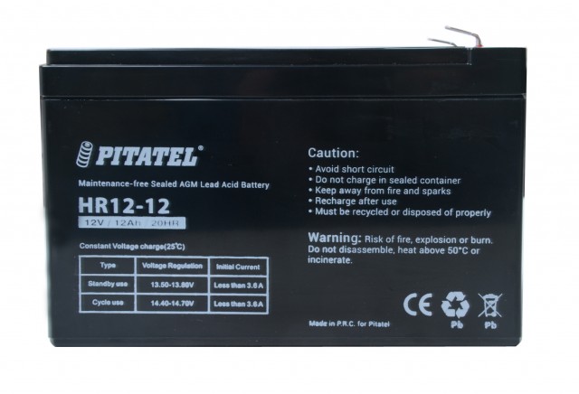 Аккумулятор Pitatel HR12-12, 12V 12Ah
