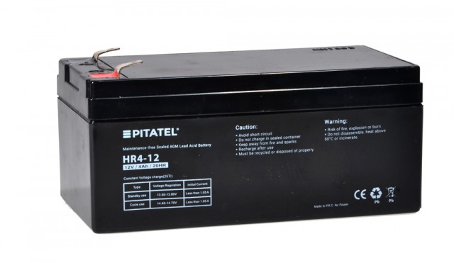Аккумулятор Pitatel HR4-12, 12V 4Ah