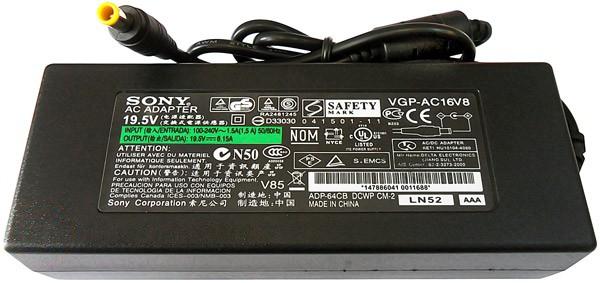 Блок питания (сетевой адаптер) для ноутбуков Sony Vaio 19.5V 6.15A 6.5pin