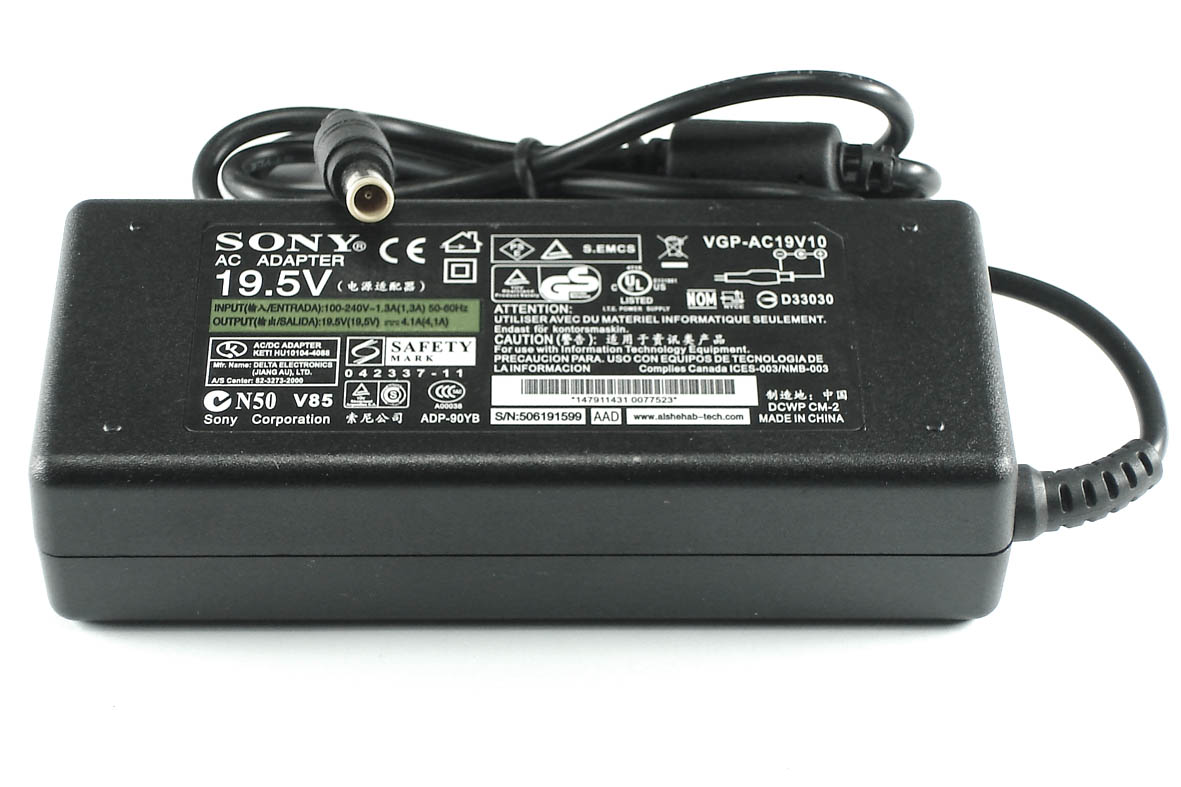 Блок питания (сетевой адаптер) для ноутбуков Sony Vaio 19.5V 4,1A 6.5pin