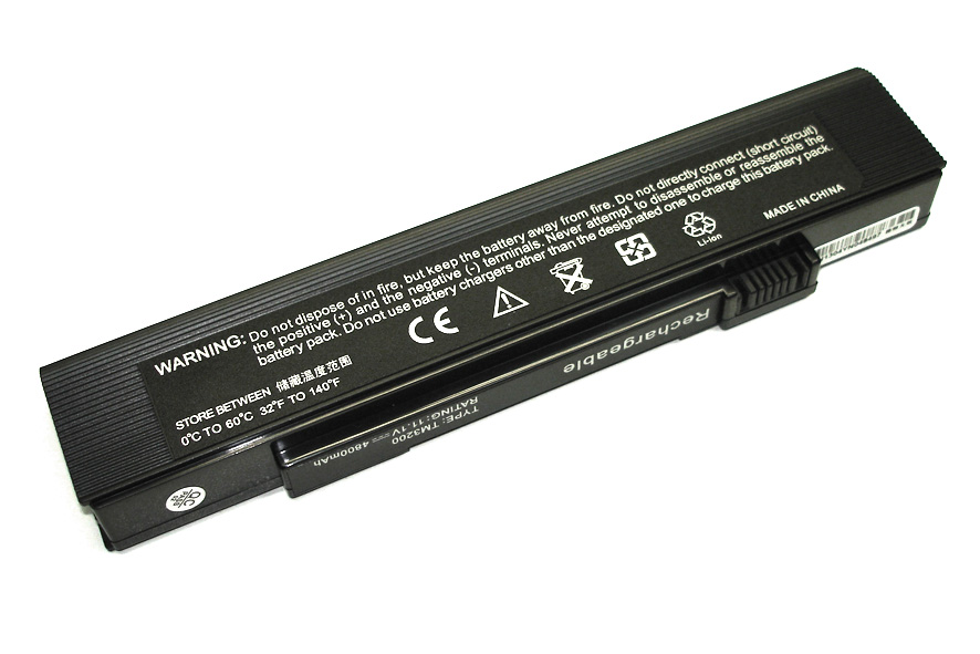 Аккумуляторная батарея SQU-405 для ноутбука Acer TravelMate: 3200, C200, C210 4400mAh черный