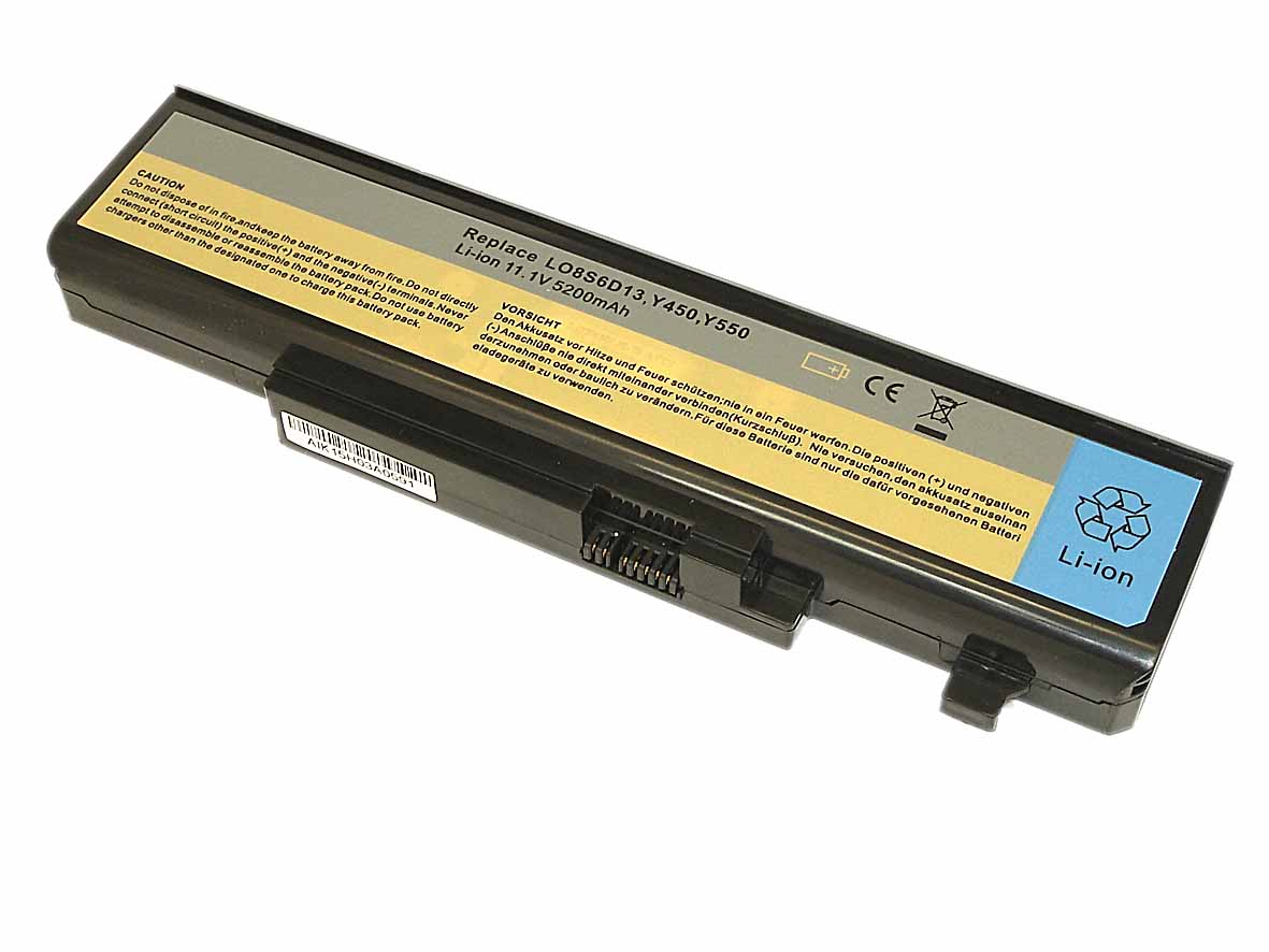 Аккумуляторная батарея L08S6D13 для ноутбука IBM-Lenovo IdeaPad Y450 Y550A 5200mAh OEM