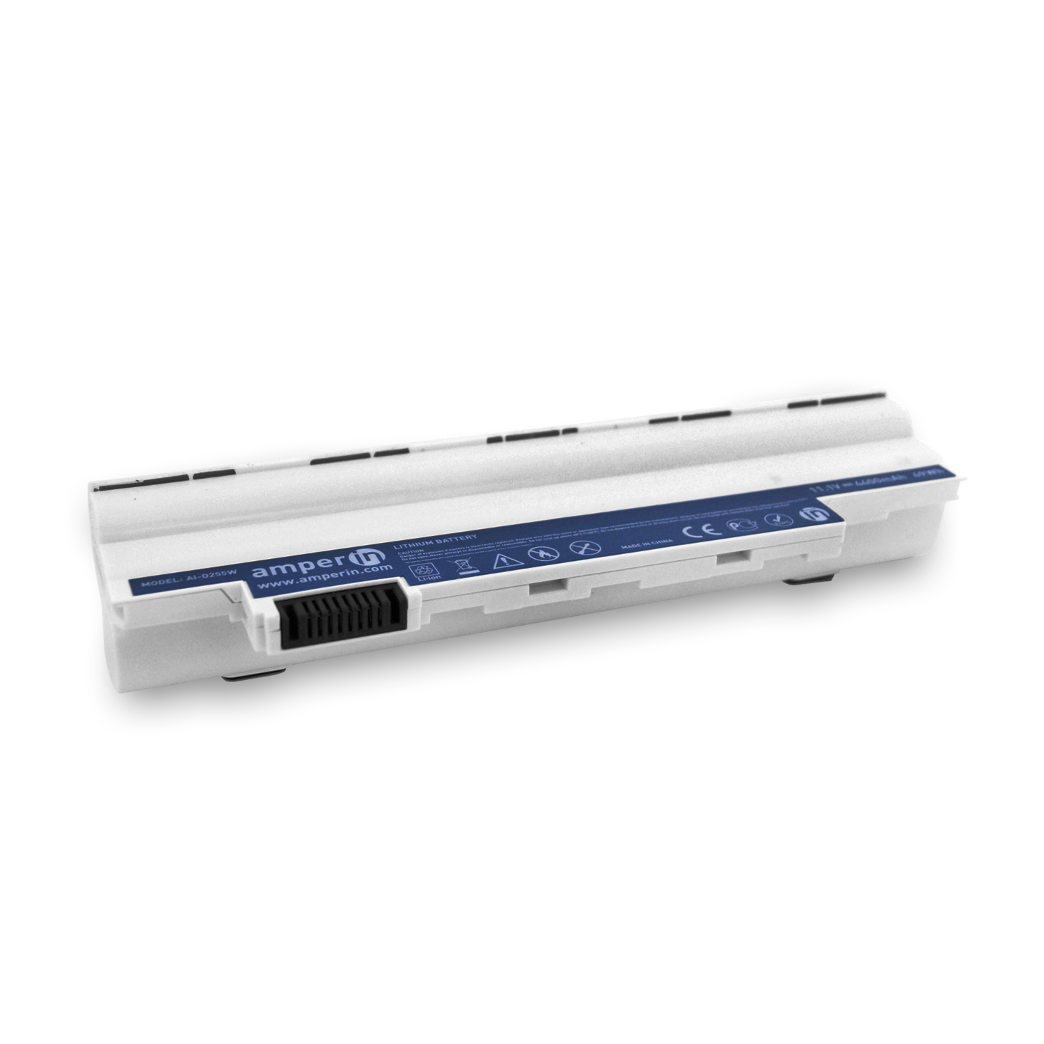 Аккумуляторная батарея AI-D255W для ноутбука Acer Aspire One D255 11.1V 4400mAh (49Wh) White Amperin
