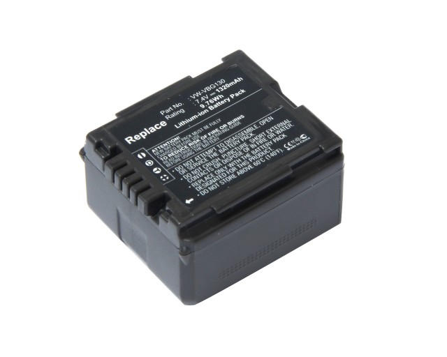 Аккумулятор VW-VBG130 для Panasonic AG-AC/AF/HCK/HMC/HMR/HSC/HDC-DX/HS/SD/SDT/SX/ TM/TMT, Lumix DMC-L10