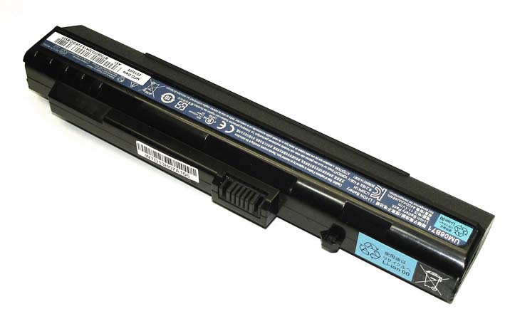 Аккумуляторная батарея для ноутбука Acer Aspire One ZG-5 D150 A110 A150 531h 11.1V 5200mAh OEM Black