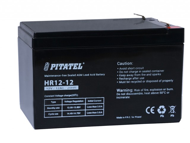 Аккумулятор Pitatel HR12-12, 12V 12Ah