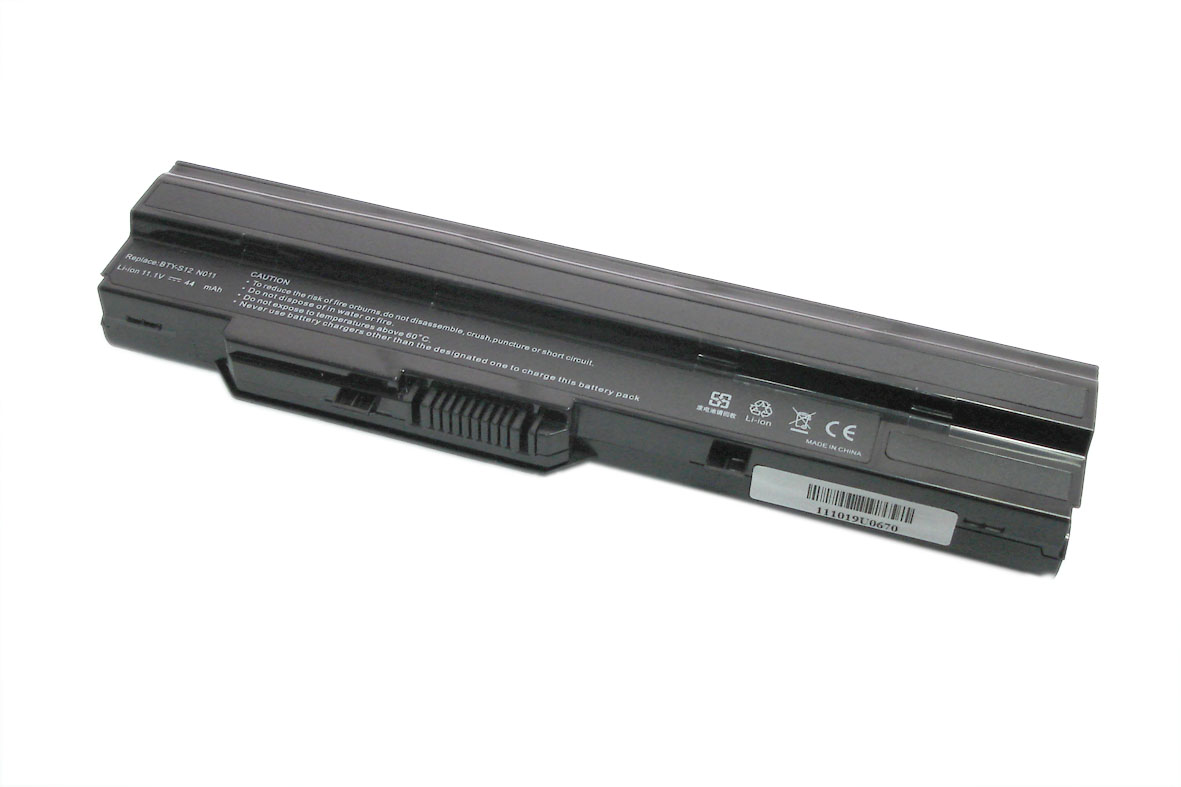 Аккумуляторная батарея для ноутбука MSI Wind U100, RoverBook Neo U100WN U135 5200mah черная OEM