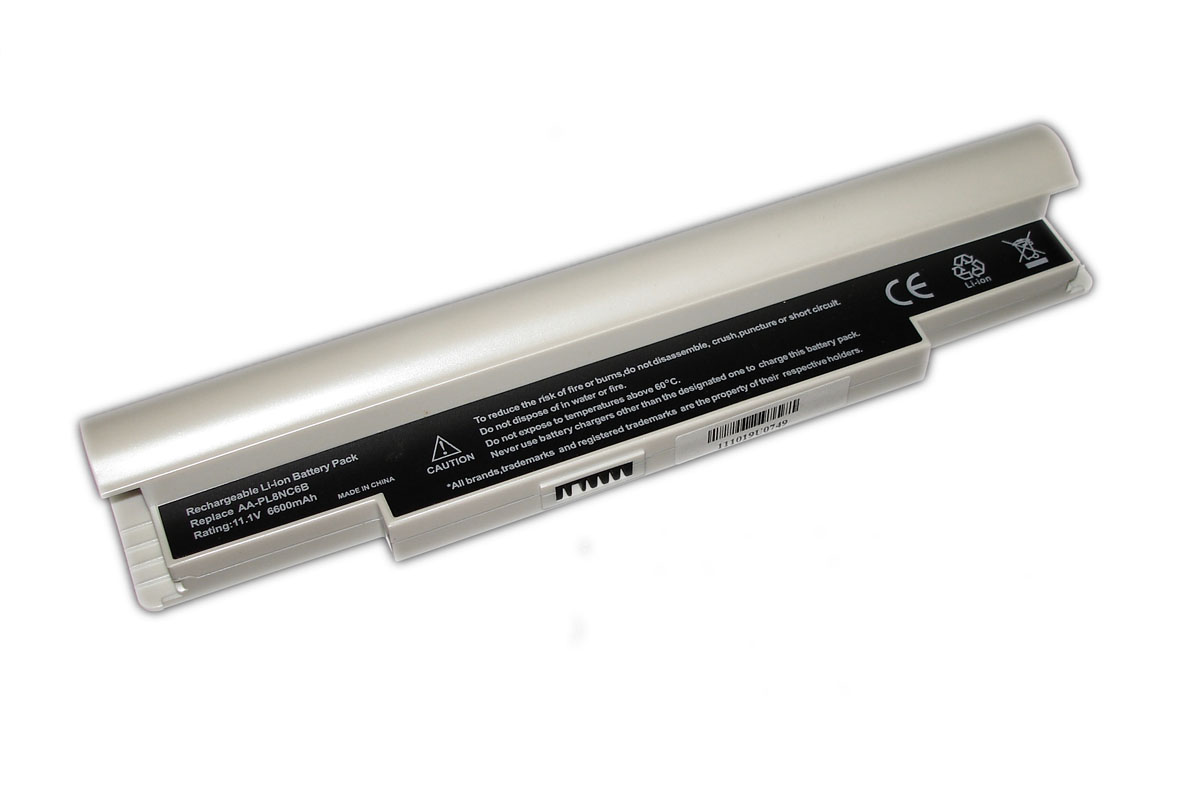 Аккумуляторная батарея AA-PB6NC6E для ноутбука Samsung Mini NC10 5200mAh белая OEM 