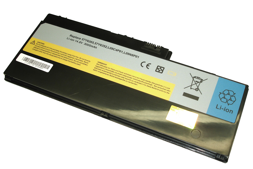 Аккумуляторная батарея L09C4P01 для ноутбука Lenovo IdeaPad U350 14.8V 2700mAh черная OEM