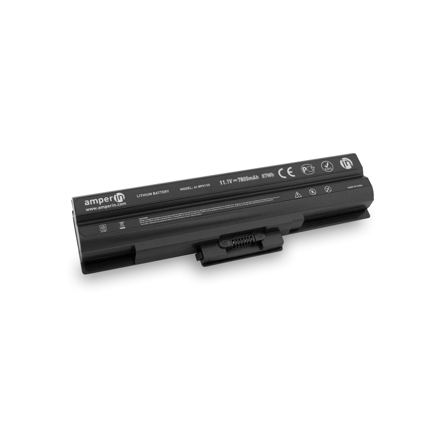 Аккумуляторная батарея AI-BPS13H для ноутбука Sony Vaio VGN-AW 11.1V 6600mAh (73Wh) черная Amperin 