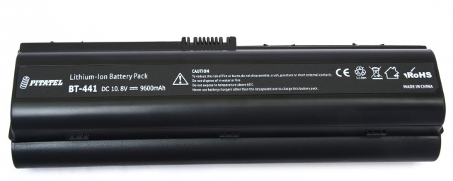 Батарея-аккумулятор HSTNN-C17C, 446506-001, HSTNN-IB42 для HP Pavilion dv2000/dv6000/dv6100, Compaq Presario V3000/V6000, повышенной емкости, 9.6Ah
